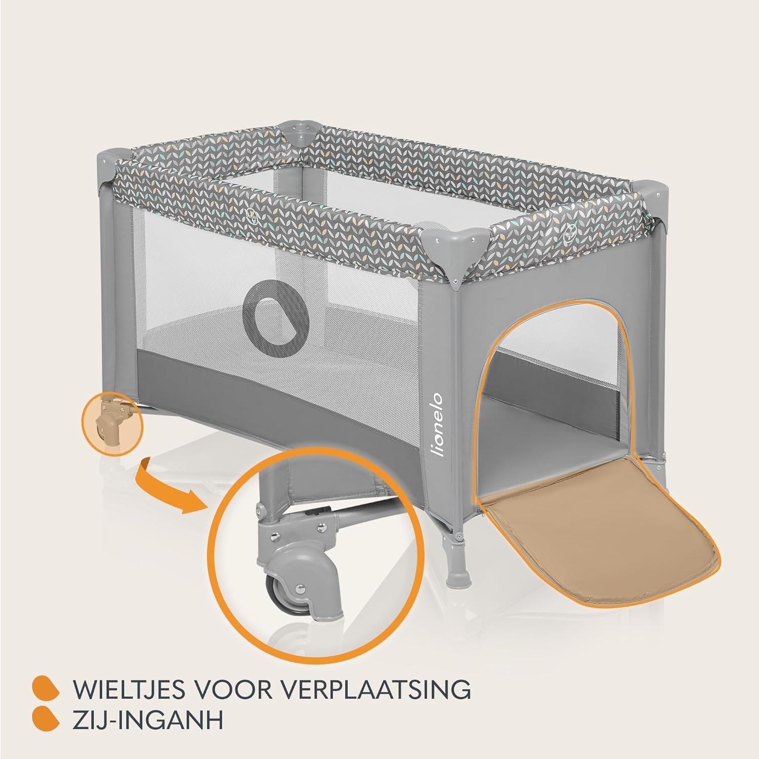 LIONELO Reisbedje Opvouwbaar 34% Korting - Grijs