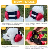 derYEP Hondenoorbeschermers voor gehoorbescherming 29dB NRR oorbeschermers geluidsbescherming (medium, roze)