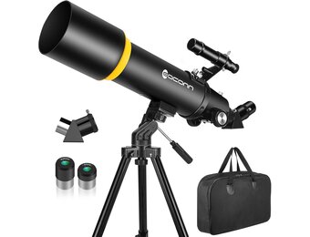 Geretourneerde Telescoop: 90mm Refractor, 30% Korting