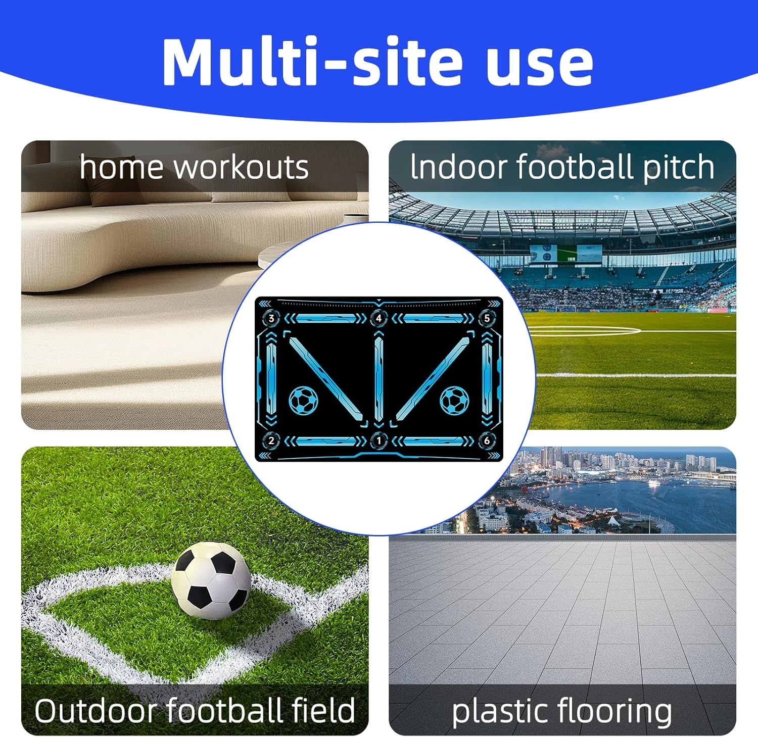 Voetbal Trainingsmat - Oefen Dribbelen & Passen | 29% Korting