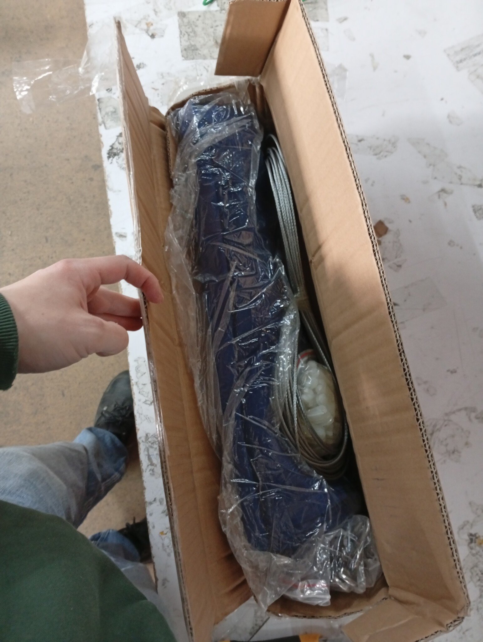 vidaXL Luifel verticaal 100x800 cm oxford stof blauw