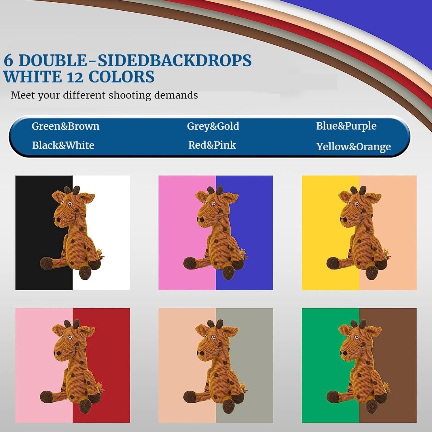 40cm Fotostudio Lichtbox: 3 Kleuren, 12 Achtergronden (-34%)