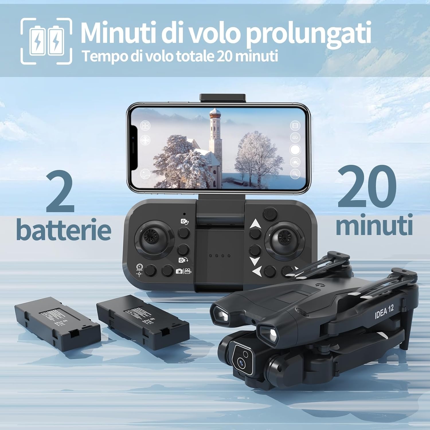 TTROARDS 12 Drone: 1080P HD, 2 Camera's, 28% Korting
