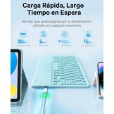 Earto Hemelsblauw Toetsenbord 10e Gen - 28% Korting!