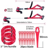 WORCRAFT Grastrimmer 2-in-1 | 34% Korting | Incl. 2 Accu's