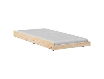 vidaXL Uittrekbaar Bedframe Grenenhout Bruin (90x200cm) - 65% Korting!