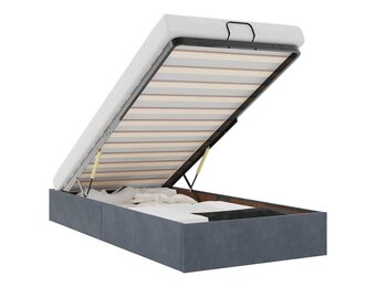 vidaXL Bedframe Fluweel Donkergrijs 90x200 cm - 41% Korting!