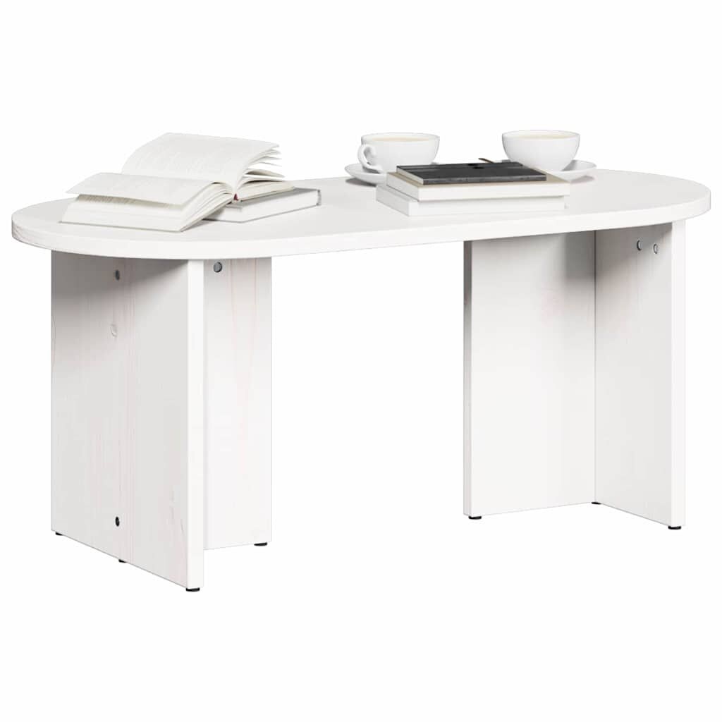 VidaXL Salontafel Wit Grenenhout - 71% Korting!