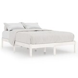 vidaXL Grenenhouten Bedframe Wit 200x200cm - 57% Korting!