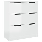 vidaXL Dressoir Hoogglans Wit - 58% Korting!
