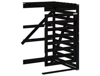 Containerberging Verlengstuk Grenenhout Zwart - 72% Korting