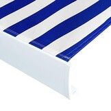 vidaXL Luifeldoek Blauw/Wit 450x300 cm - 61% Korting!