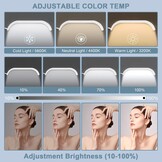 Zwarte LED Ringlamp Vloerlamp voor Wimperextensions & Cosmetica, Professioneel, Verstelbaar Licht, Telefoonhouder, 55-70 inch