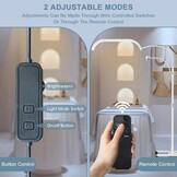 Zwarte LED Ringlamp Vloerlamp voor Wimperextensions & Cosmetica, Professioneel, Verstelbaar Licht, Telefoonhouder, 55-70 inch