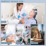 Zwarte LED Ringlamp Vloerlamp voor Wimperextensions & Cosmetica, Professioneel, Verstelbaar Licht, Telefoonhouder, 55-70 inch