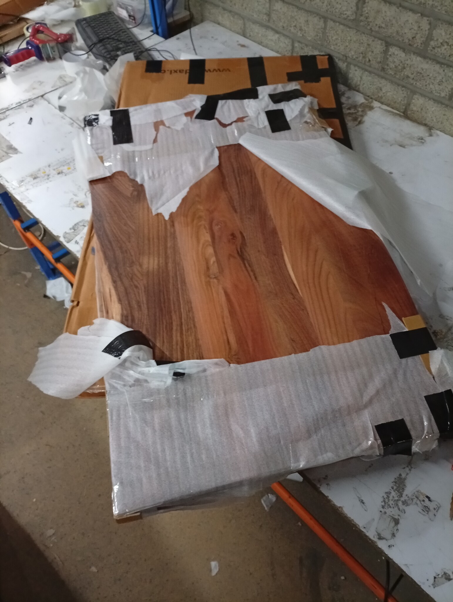 vidaXL Wastafelblad rechthoekig 100x60x3,8 massief acaciahout