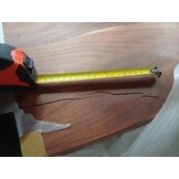 vidaXL Wastafelblad rechthoekig 100x60x3,8 massief acaciahout