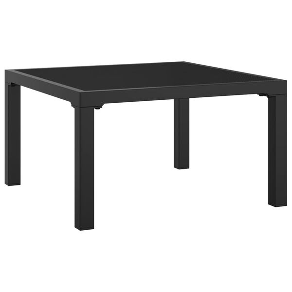 VidaXL Voetenbankje Poly Rattan Zwart/Grijs - 60% Korting!