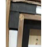 vidaXL Salontafel 90x45x40 cm MDF en ijzer lichtbruin en zwart