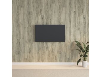 VidaXL PVC Wandpanelen Houtlook Grijs - 59% Korting