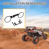 GOOFIT Universele Zijspiegel (22mm) - 28% Korting!