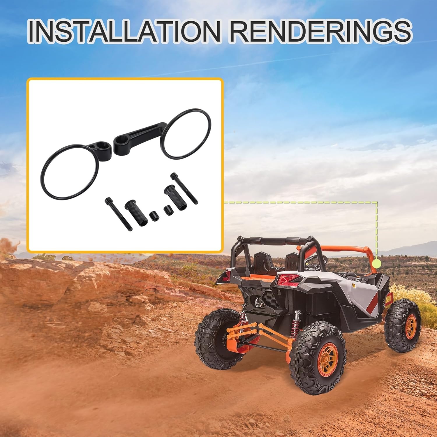 GOOFIT Universele Zijspiegel (22mm) - 28% Korting!