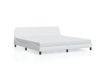 VidaXL Wit Kunstleren Bedframe 200x200 cm - 58% Korting!