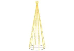 64% Korting: vidaXL Kegelkerstboom 300cm, 310 Warmwitte LED's