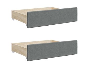 2x VidaXL Bedlades Donkergrijs | 33% Korting