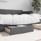 2x VidaXL Bedlades Donkergrijs | 33% Korting
