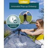 Colapz Camping Douche Tent en Pop-Up Toilettent - Grote Privacy Tent met Extra Opslag, Draagbare Buiten Kleedkamer voor Strand en Kamperen