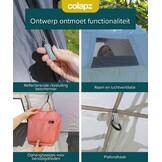 Colapz Camping Douche Tent en Pop-Up Toilettent - Grote Privacy Tent met Extra Opslag, Draagbare Buiten Kleedkamer voor Strand en Kamperen