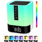 Nachtlamp Wekker met Bluetooth Luidspreker & 48 RGB Kleuren (56% Korting)