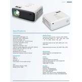 Philips NeoPix 200, Full HD 1080p beamer, hoog contrast, meerdere beeldcorrecties voor flexibele installatie, meerdere HDMI-poorten