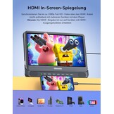 GOnavidio Dubbele DVD Speler voor Auto met 2x 12" Schermen en 1080P HDMI-ingang