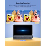 GOnavidio Dubbele DVD Speler voor Auto met 2x 12" Schermen en 1080P HDMI-ingang