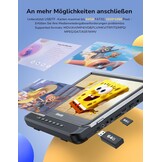 GOnavidio Dubbele DVD Speler voor Auto met 2x 12" Schermen en 1080P HDMI-ingang