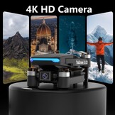 Toladrone Drone met LCD-scherm, Borstelloze Motor Drone met Camera 4K voor Beginners, Headless-modus, Fijnafstemmingsfunctie, Opvouwbare RC-quadcopter voor Volwassenen, TD31LCD Drones