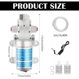 Waterpomp, bierpomp, membraanpomp, wijnpomp, elektrische wijnpomp, zelf aanzuigende pomp, snelheidsregelbaar met slang en filters voor het verpompen van wijn en bier