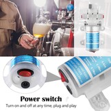 Waterpomp, bierpomp, membraanpomp, wijnpomp, elektrische wijnpomp, zelf aanzuigende pomp, snelheidsregelbaar met slang en filters voor het verpompen van wijn en bier