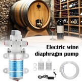 Waterpomp, bierpomp, membraanpomp, wijnpomp, elektrische wijnpomp, zelf aanzuigende pomp, snelheidsregelbaar met slang en filters voor het verpompen van wijn en bier