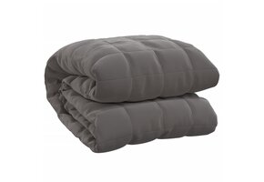 vidaXL Verzwaringsdeken Grijs 155x220 cm 11 kg - 29% Korting!