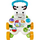 Fisher-Price My Walker Zebra Sprekend Frans | Kleurrijk, helder en muzikaal evolutief en interactief speelgoed voor het leren lopen met de baby | Loopwagen voor jongens of meisjes vanaf 6 maanden,
