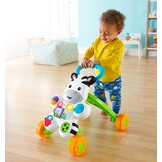 Fisher-Price My Walker Zebra Sprekend Frans | Kleurrijk, helder en muzikaal evolutief en interactief speelgoed voor het leren lopen met de baby | Loopwagen voor jongens of meisjes vanaf 6 maanden,