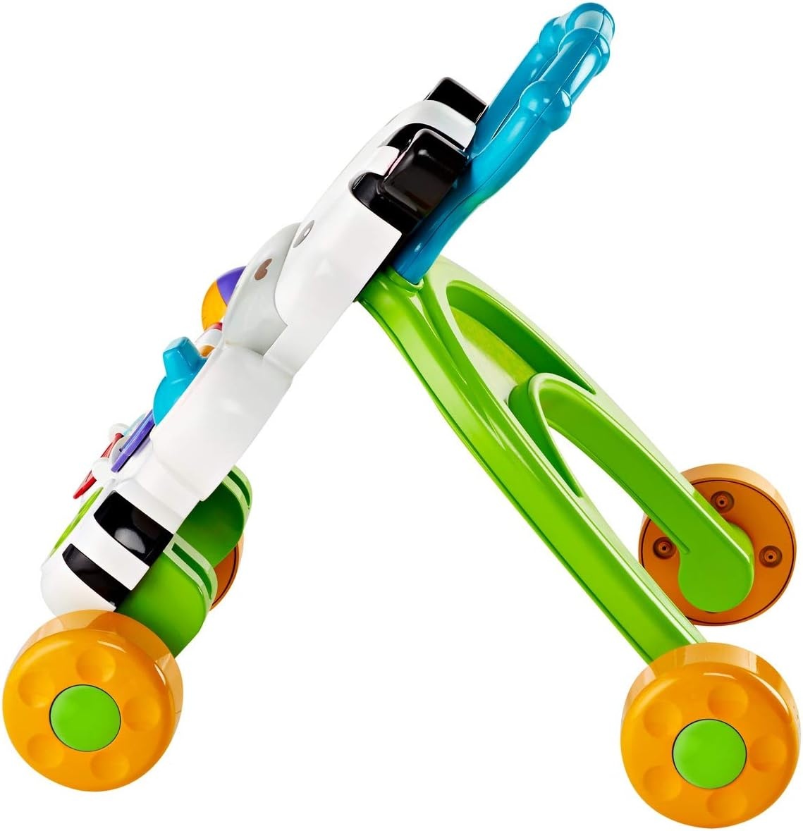 Fisher-Price My Walker Zebra Sprekend Frans | Kleurrijk, helder en muzikaal evolutief en interactief speelgoed voor het leren lopen met de baby | Loopwagen voor jongens of meisjes vanaf 6 maanden,
