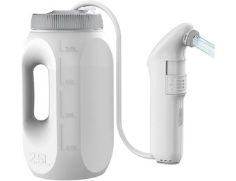 Draagbare Reisbidet 2,5 Liter Voor Kamperen in De Buitenlucht Op Reis,Oplaadbare Reisbidet,Gebruik Van 70 Minuten,Handzame Bidetsproeier Voor Vrouwen Mannen