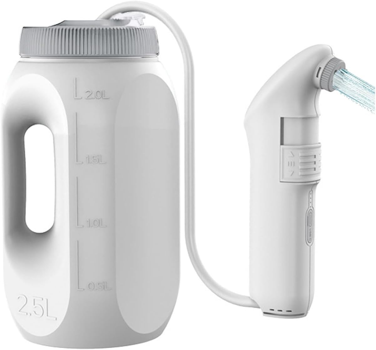 Draagbare Reisbidet 2,5 Liter Voor Kamperen in De Buitenlucht Op Reis,Oplaadbare Reisbidet,Gebruik Van 70 Minuten,Handzame Bidetsproeier Voor Vrouwen Mannen