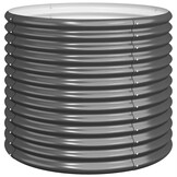 vidaXL Plantenbak 80x80x68 cm gepoedercoat staal antracietkleurig