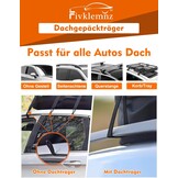 FIVKLEMNZ Dakkoffer auto, dakbagagedragertas, waterdicht, voor alle voertuigdaken met/zonder bagagedrager, inclusief topper, antislipmat, versterkte riemen, 6 deurhaken + bagageslot, 5 kubieke meter
