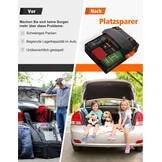 FIVKLEMNZ Dakkoffer auto, dakbagagedragertas, waterdicht, voor alle voertuigdaken met/zonder bagagedrager, inclusief topper, antislipmat, versterkte riemen, 6 deurhaken + bagageslot, 5 kubieke meter